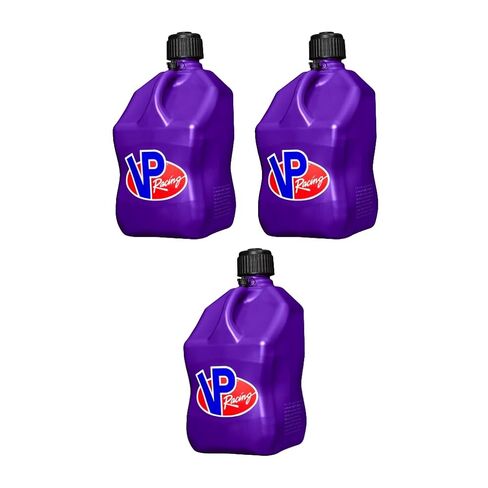 VP Racing 3612-CA, 5.5 Gallon Motorsport Racing Jug with Contoured Handle, Multipurpose Cap and Rubber Gaskets, Translucent Purple (3 Pack) in Saudi Arabia