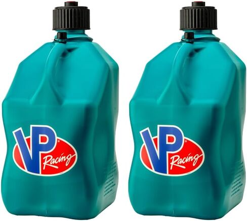 VP Racing 3622-CA, 5.5 Gallon Motorsport Racing Jug with Contoured Handle, Multipurpose Cap and Rubber Gaskets, Caribbean (2 Pack) in Saudi Arabia
