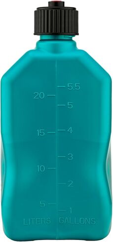 VP Racing 3622-CA, 5.5 Gallon Motorsport Racing Jug with Contoured Handle, Multipurpose Cap and Rubber Gaskets, Caribbean (2 Pack) in Saudi Arabia