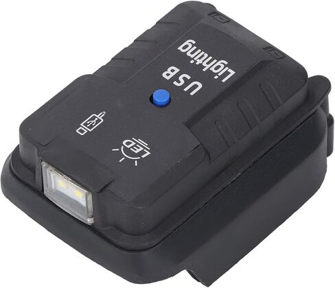 مصباح عمل LED لاسلكي من Jeanoko خفيف الوزن ومحمول 100LM ومنفذي USB لـ BL1850 مثالي للميكانيكا والمتحمسين في الهواء الطلق مادة ABS in Saudi Arabia