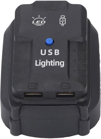 مصباح عمل LED لاسلكي من Jeanoko خفيف الوزن ومحمول 100LM ومنفذي USB لـ BL1850 مثالي للميكانيكا والمتحمسين في الهواء الطلق مادة ABS in Saudi Arabia