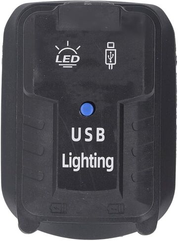 مصباح عمل LED لاسلكي من Jeanoko خفيف الوزن ومحمول 100LM ومنفذي USB لـ BL1850 مثالي للميكانيكا والمتحمسين في الهواء الطلق مادة ABS in Saudi Arabia
