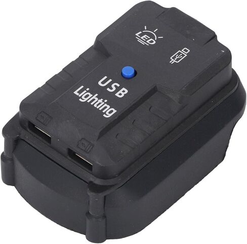 مصباح عمل LED لاسلكي من Jeanoko خفيف الوزن ومحمول 100LM ومنفذي USB لـ BL1850 مثالي للميكانيكا والمتحمسين في الهواء الطلق مادة ABS in Saudi Arabia