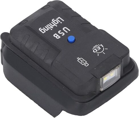 مصباح عمل LED لاسلكي من Jeanoko خفيف الوزن ومحمول 100LM ومنفذي USB لـ BL1850 مثالي للميكانيكا والمتحمسين في الهواء الطلق مادة ABS in Saudi Arabia