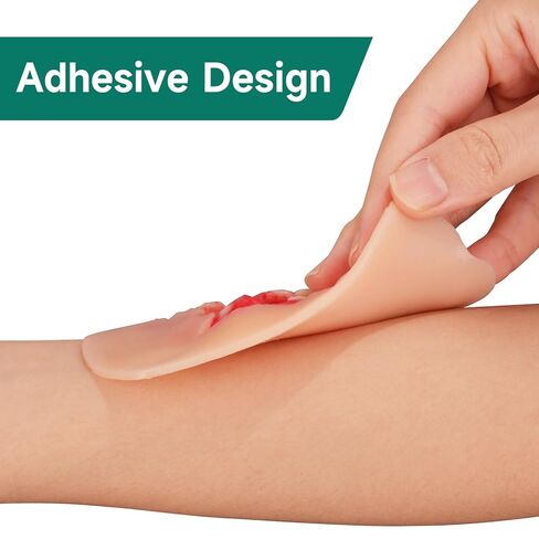 Adhesive Maxillofacial Wound Care Trainer, Exposed Denture Avulsion Simulator, Oral Trauma Simulation, Oral Injury Wound Model for Emergency Care Training in Kuwait