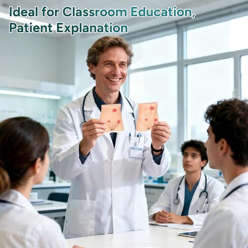 Stoma Demonstration Models Set of 2,Silicone Ostomy Simulator for Medical Teaching & Patient Education in Kuwait