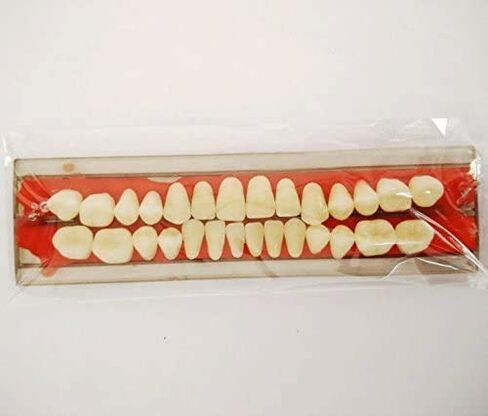 Superdental Alloy Pin Porcelain Teeth Materials Colors Shade Guide Upper Teeth in Kuwait