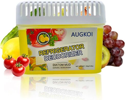 Diatomaceous Earth Gel Refrigerator Deodorizer Set, More Effective than Activated Charcoal and Baking Soda, Nature-Based Fridge Deodorizer, Eliminates Odors, Extends Food Freshness, 2 Packs in Saudi Arabia