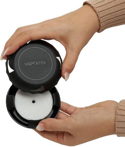 أقراص إزالة الروائح من فابورتيك، 2 حامل EZ-Twist مع 2 قرص عطر EZ-Disk، رائحة تحييد الرائحة، أسود in Kuwait