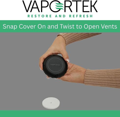 أقراص إزالة الروائح من فابورتيك، 2 حامل EZ-Twist مع 2 قرص عطر EZ-Disk، رائحة تحييد الرائحة، أسود in Kuwait