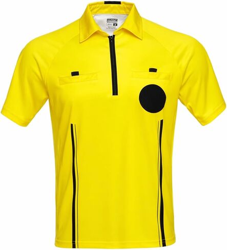 Murray Sporting Goods Soccer Referee Jersey | Men’s Official Pro Soccer Referee Shirt - Short Sleeve - Yellow, Red or Black in Kuwait