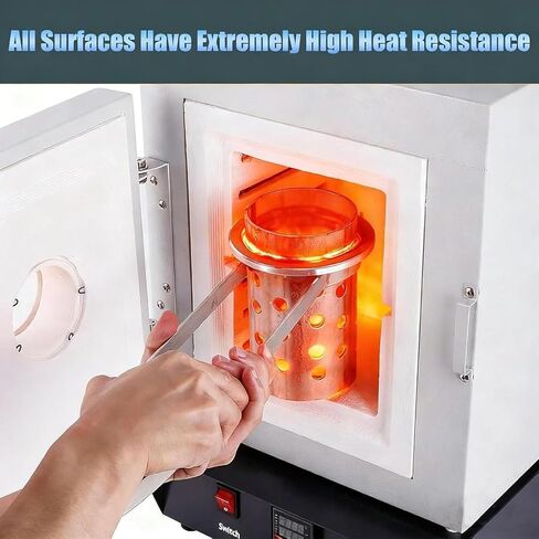فرن كهربائي لسطح الطاولة بقدرة 1500 وات بحد أقصى 1150 درجة مئوية، فرن مجوهرات معمل مع نافذة عرض لصب المعادن، والاحتراق، والتلبد، وخبز الفخار، وعمل قالب الجص بالمينا in Kuwait