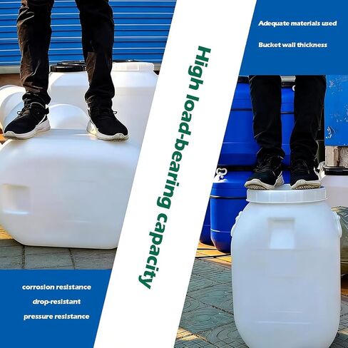 Durable Food-Grade Plastic Barrel with Lid for Water, Oil & Food Storage - Ideal for Home & Industrial Use, Versatile Water Storage Bucket in Saudi Arabia