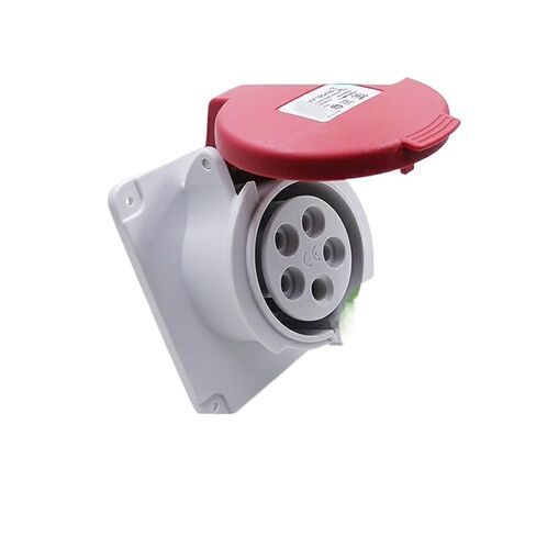 PKF16G435 415V Waterproof Concealed Straight Industrial Socket (16A 6h IP44 5P red) in Kuwait