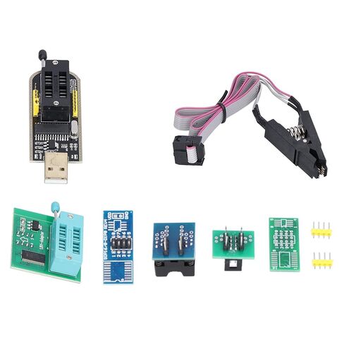 Flash Chip Test Clip Set Programmer Accessory SOIC SOP Pin Format USB Burning Mainboard for BIOS Chip Programming 1.8V Adapter Board Included in Saudi Arabia