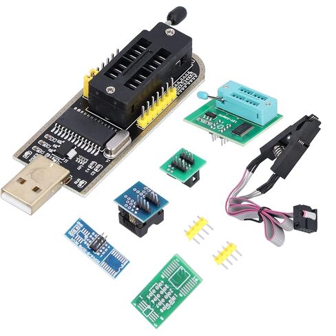 Flash Chip Test Clip Set Programmer Accessory SOIC SOP Pin Format USB Burning Mainboard for BIOS Chip Programming 1.8V Adapter Board Included in Saudi Arabia