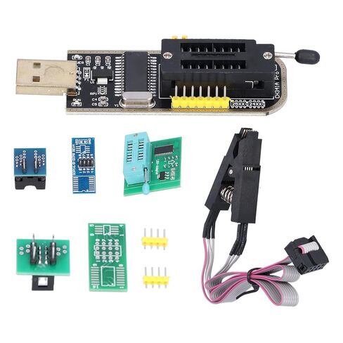 Flash Chip Test Clip Set Programmer Accessory SOIC SOP Pin Format USB Burning Mainboard for BIOS Chip Programming 1.8V Adapter Board Included in Saudi Arabia