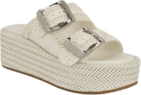 Guess Women's Binks Sandal, Gold 710, 6.5 in Saudi Arabia