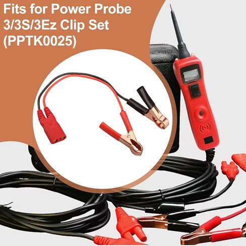 PPTK0025 مجموعة مشبك كابل مشابك البطارية لنماذج مسبار الطاقة 3/3S/3Ez، مجموعة الرصاص بمشبك التمساح PPTK0025 ملحقات أداة مسبار دائرة الطاقة للاختبار الكهربائي للسيارات in Kuwait