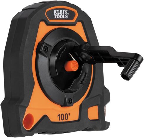 Klein Tools 94100CR Closed Reel Long Tape Measure, 100-Foot Nylon Coated Blade, with Belt Clip and Lanyard Hole in Saudi Arabia