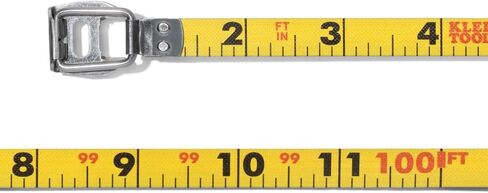 Klein Tools 94100CR Closed Reel Long Tape Measure, 100-Foot Nylon Coated Blade, with Belt Clip and Lanyard Hole in Saudi Arabia