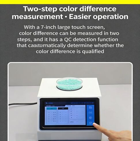 مقياس ألوان القهوة، مقياس الطيف الضوئي للمسحوق على سطح الطاولة مع اتصال USB بالكمبيوتر، فتحة 50 مم D/8 إضاءة SCI لحبوب القهوة المحمصة، مسحوق مطحون CIE LAB SCAA يفهرس 10000 تخزين بيانات in Kuwait