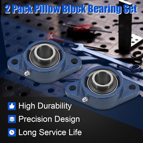 543045052 2 Pack Pillow Block Bearing Set Fit for Husqvarna FS400, for Husqvarna FS400LV Walk Behind Concrete Saws in Kuwait