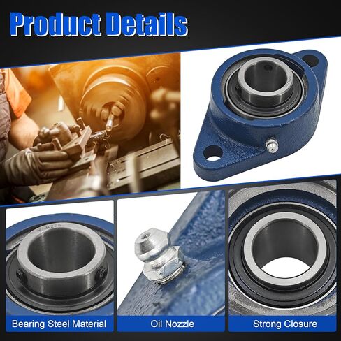 543045052 2 Pack Pillow Block Bearing Set Fit for Husqvarna FS400, for Husqvarna FS400LV Walk Behind Concrete Saws in Kuwait