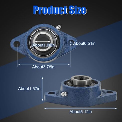 543045052 2 Pack Pillow Block Bearing Set Fit for Husqvarna FS400, for Husqvarna FS400LV Walk Behind Concrete Saws in Kuwait