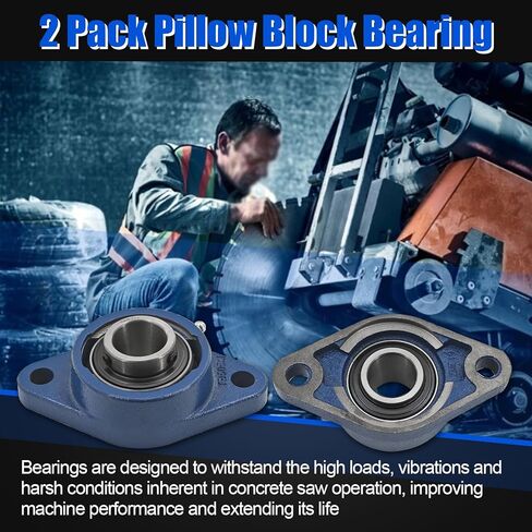 543045052 2 Pack Pillow Block Bearing Set Fit for Husqvarna FS400, for Husqvarna FS400LV Walk Behind Concrete Saws in Kuwait