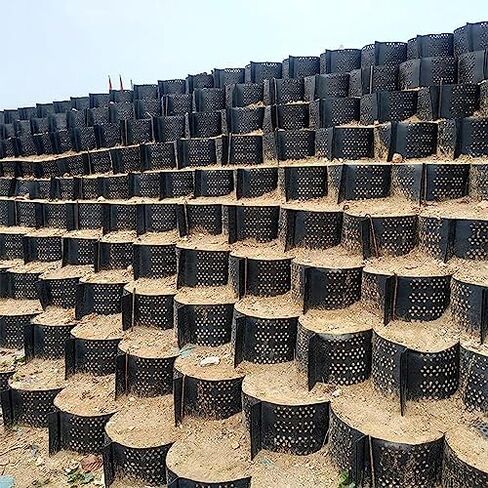 Ground Grid System Expandable Honeycomb Gravel Grate Kit for Garden Shed Driveway Stabilization Erosion Control Easy Installation Size: 1x9M (3.3ft) in Kuwait