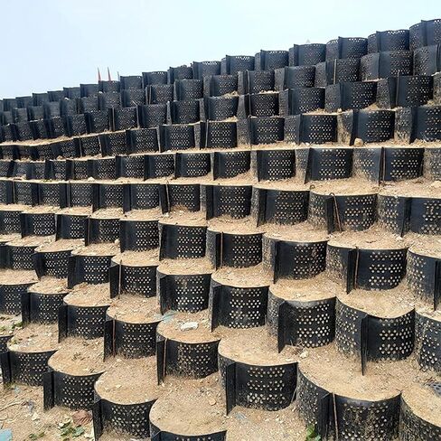 Ground Grid System Expandable Honeycomb Gravel Grate Kit for Garden Shed Driveway Stabilization Erosion Control Easy Installation Size: 1x9M (3.3ft) in Kuwait