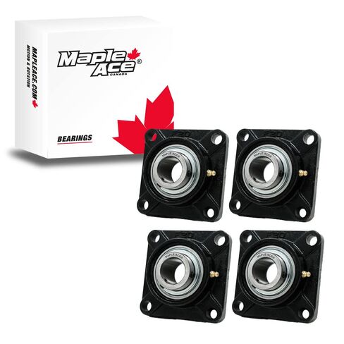 MAPLE ACE UCF205-14 محمل شفة مربع 7/8 بوصة، محاذاة ذاتية 4 مسامير، قاعدة صلبة، ختم الشفاه الثلاثي R3، شديد التحمل (الكمية 2) in Saudi Arabia