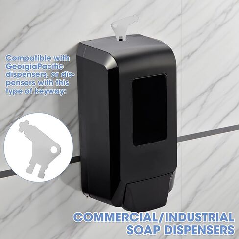 24 Pcs Universal Paper Towel Dispenser Key, Zinc Alloy Replacement Keys Compatible with Georgia Pacific, San Jamar Restroom Dispensers, Paper Towel Key for Janitors, Facility Managers in Kuwait