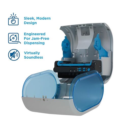 enMotion Georgia-Pacific (by GP PRO) موزع مناشف ورقية آلي بدون لمس 8 في 1 لفة، رمادي، 59497A in Kuwait