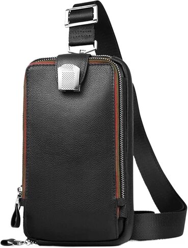 Messenger Bags Shoulder Bag Men's Leather Chest in Saudi Arabia