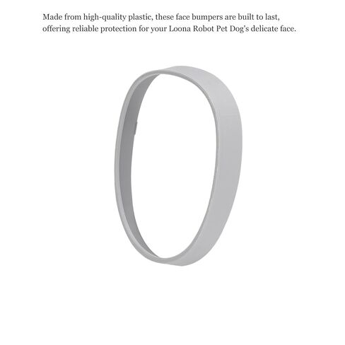 2-Pack Gray Face Bumper Compatible with Loona Robot Pet Dog,Face Guard to Soften Impact from Hard Object Collisions in Saudi Arabia