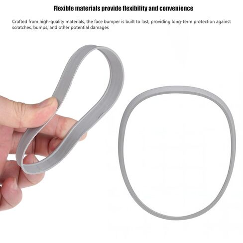 2-Pack Gray Face Bumper Compatible with Loona Robot Pet Dog,Face Guard to Soften Impact from Hard Object Collisions in Saudi Arabia