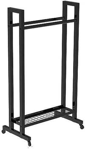 Heavy Duty Mobile Sports Equipment Cart with Wheels - Large Capacity Tennis & Badminton Racket Display Stand for Kids & Adults, Ideal for Organizing Sports Gear in Saudi Arabia