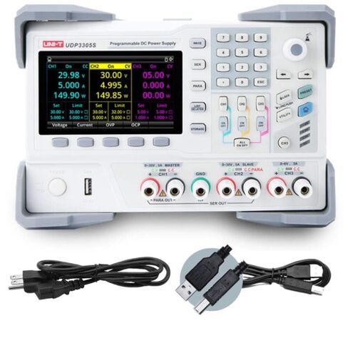 UNI-T UDP3305S Programmable Linear DC Laboratory Power Supply, 4 Channels, 328W, 1mV/1mA Resolution, Voltage Accuracy <0.03%+10mV, Current <0.2%+5mA in Saudi Arabia