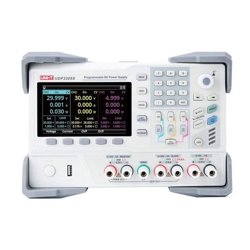 UNI-T UDP3305S Programmable Linear DC Laboratory Power Supply, 4 Channels, 328W, 1mV/1mA Resolution, Voltage Accuracy <0.03%+10mV, Current <0.2%+5mA in Saudi Arabia