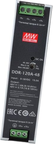 MEAN WELL DDR-120A-48 120W DIN Rail DC/DC Converter O/P +48V2.1A - 1 item(s) in Saudi Arabia