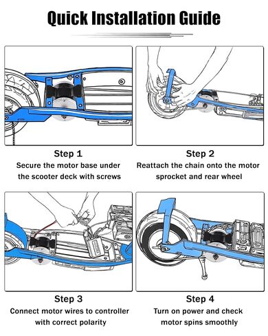 24V Brushed Electric Motor for E Scooter, 350W Replacement Motor Competible with Razor MX350 MX400 E300 E300S E325, Small Brushed Permanent Magnet Ebike Motor, 3000 RPM Restores Engine Power in Saudi Arabia