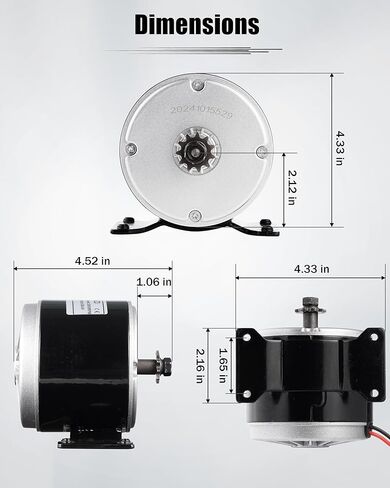 24V Brushed Electric Motor for E Scooter, 350W Replacement Motor Competible with Razor MX350 MX400 E300 E300S E325, Small Brushed Permanent Magnet Ebike Motor, 3000 RPM Restores Engine Power in Saudi Arabia