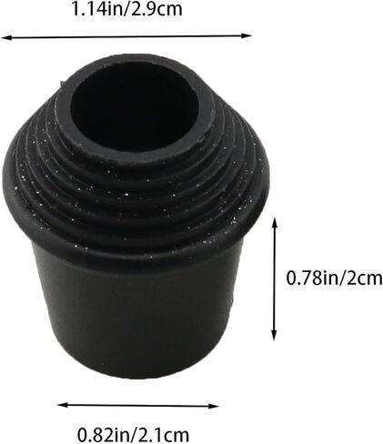 2PCS 3/8 Inch 16 Threaded Black Bass Drum Threaded Rubber Feet with Lock Nut Musical Instrument Accessories in Saudi Arabia
