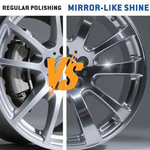 8" Fine White Airway Buffing Wheel with 5/8" Arbor Flange-Free Hub, Flange-Free, Cotton Polishing Wheel for Aluminum Truck Wheels, Rims, Chrome, Stainless Steel – Final Mirror Finish in Kuwait