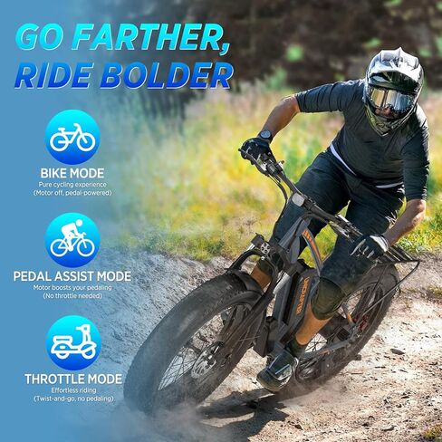 Electric Bicycle for Adults, 1500W Peak Motor 30 MPH 60 Miles Fat Tire E Bike with 48V 18.2Ah Removable Battery 26" Electric Bike Hydraulic Disc Brake and 7-Speed Motorcycle,UL 2849 Certified in Saudi Arabia