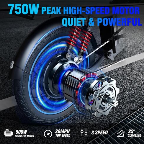 Folding Electric Bike for Adults, 2 Seater Electric Bike, 750W/1000W Peak Motor, 48V Removable Battery, Up to 28/30MPH & 45/60Miles, 16"/20" Tire Ebike, All-Terrain Foldable Electric Bicycles in Saudi Arabia