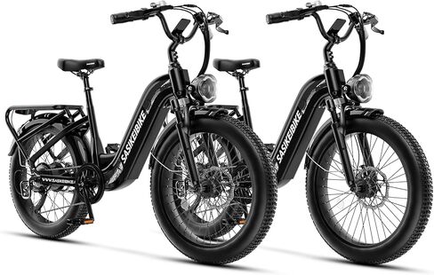 1500W Motor Electric Bike for Adults & Teenager, 48V 20AH Removable Battery Ebike, 24inch Fat Tire Electric Bicycle with 30+MPH, Step-Thru E Bike for Commuting & Mountain, Front Suspension in Saudi Arabia