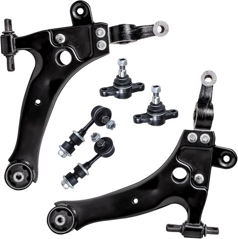 Detroit Axle - خلفية 6pc مجموعة أذرع التحكم في تويوتا RAV4 لكزس NX200T NX300 NX300H ، أشرطة الأذرع السفلى والرقم العلوي البديل in Kuwait